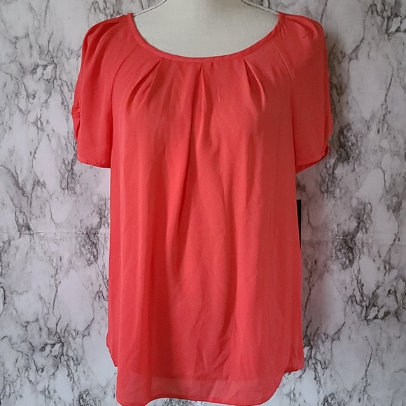 Apt. 9 coral blouse size medium - Picture 1 of 6